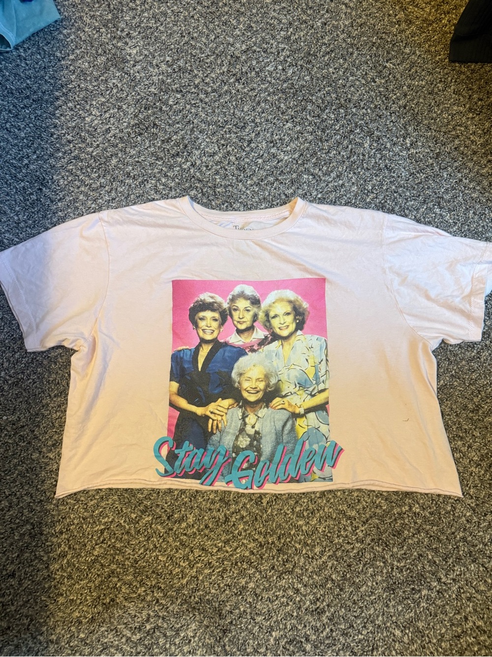 Golden Girls Raw Hem Crop Top